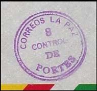 Inclusief de waarden aan de voorzijde van de envelop totaal 300 Boliviaanse peso. Wat was hier aan de hand? Wilde de afzender de geadresseerde een pleziertje doen met zoveel zegels?