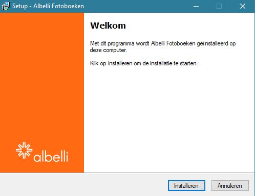 Klik in het volgende scherm op Installeren. Het programma wordt uitgepakt en direct geopend.