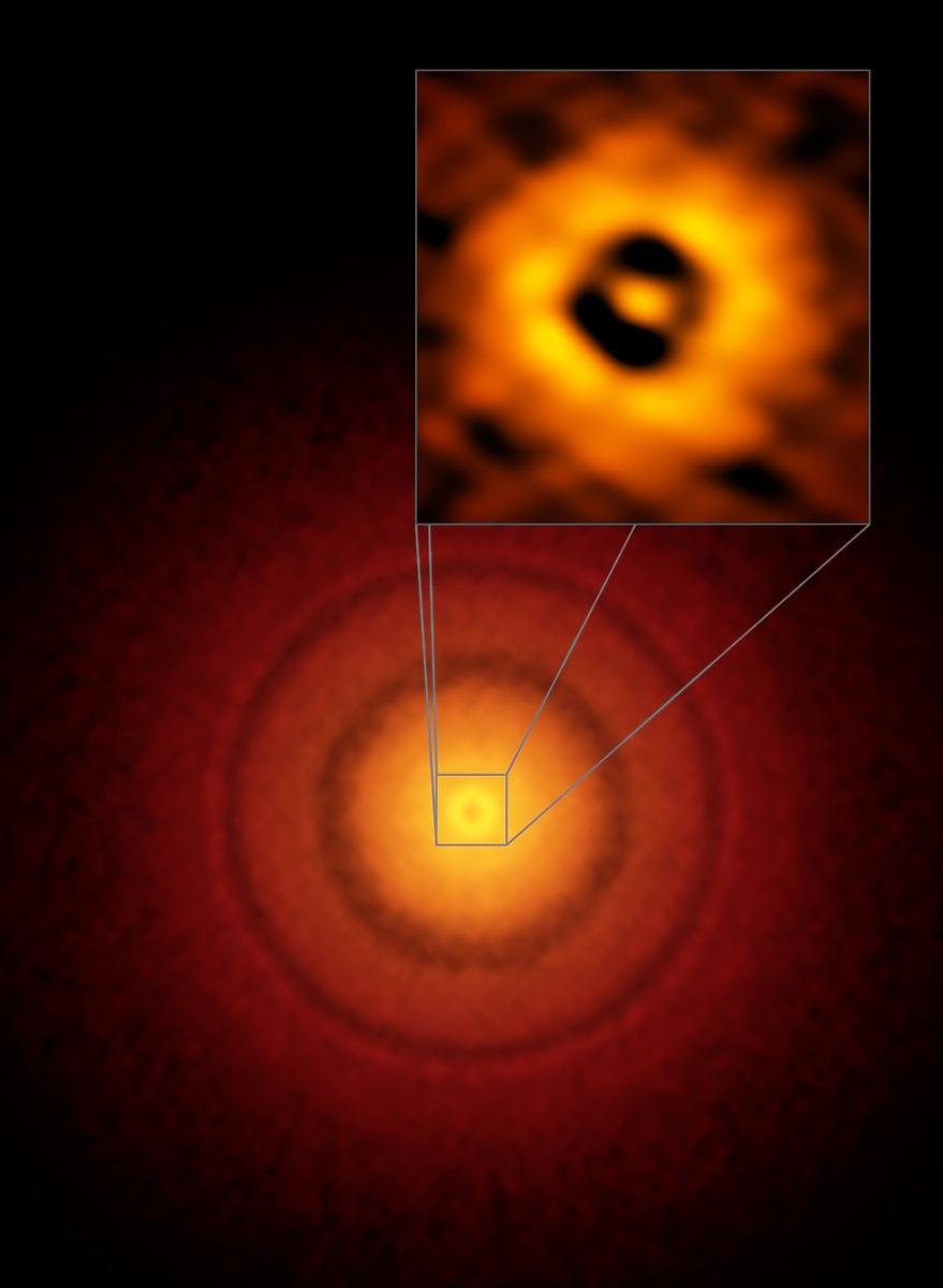 162 nederlandse samenvatting Figuur B.4: De protoplanetaire schijf rond de jonge ster TW Hydrae.