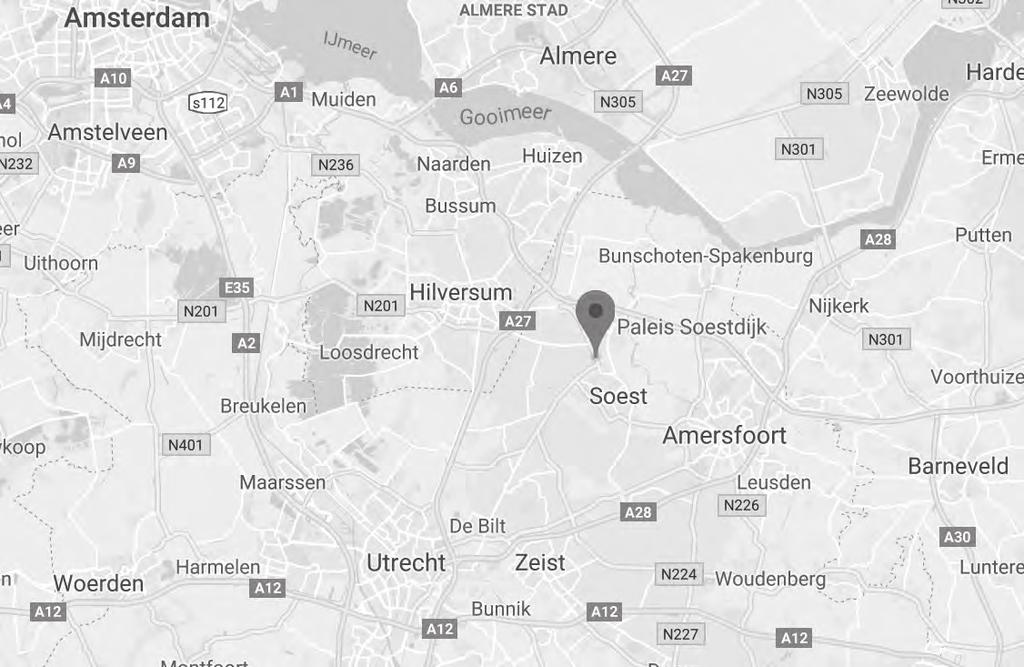 bereikbaarheid & parkeren Paleis Soestdijk Amsterdamsestraatweg 1 3744 AA, Baarn bereikbaarheid: A1 - Afslag 10 Soest - N221-4 km