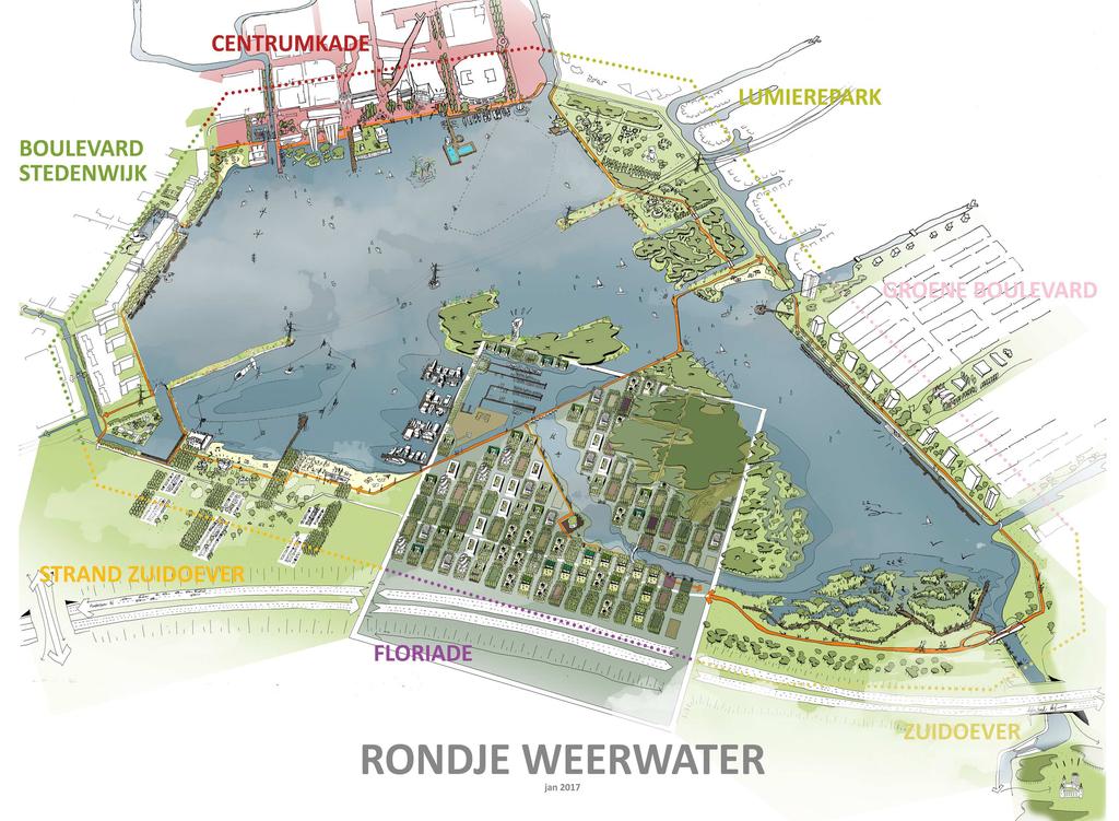 Rondje Weerwater Marijke Kuijpers Marijke Kuijpers is binnen Programmabureau Stad van de gemeente de aanjager voor Rondje Weerwater.
