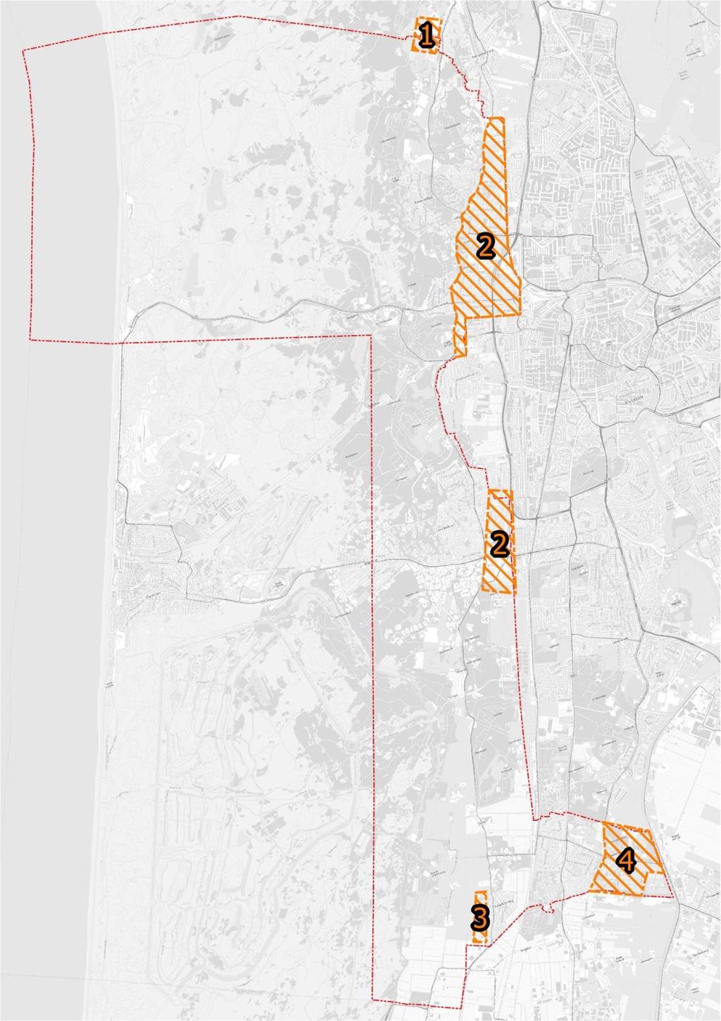 Grondwaterbeleidsplan gemeenten Bloemendaal en Heemstede Figuur 5: Overzicht aandachtsgebieden voor lage