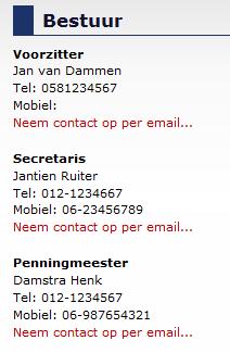 het volgende in acht te nemen. Beheer Op de websitepagina Beheer worden de gegevens getoond van de beheerder (s) van het dorpshuis.