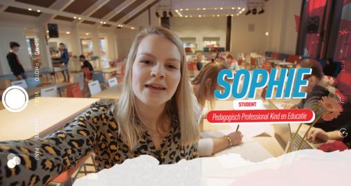 DE WEEK VAN SOPHIE Sophie is eerstejaars student van de