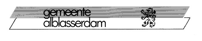 Raadsvoorstel Vergadering : 31 januari 2007 Nummer : Raad 2007/002 Datum voorstel : 10 januari 2007 Portefeuillehouder Primaathouder : drs. J. de Gruijter 078 69 21 313 j.de.gruijter@alblasserdam.