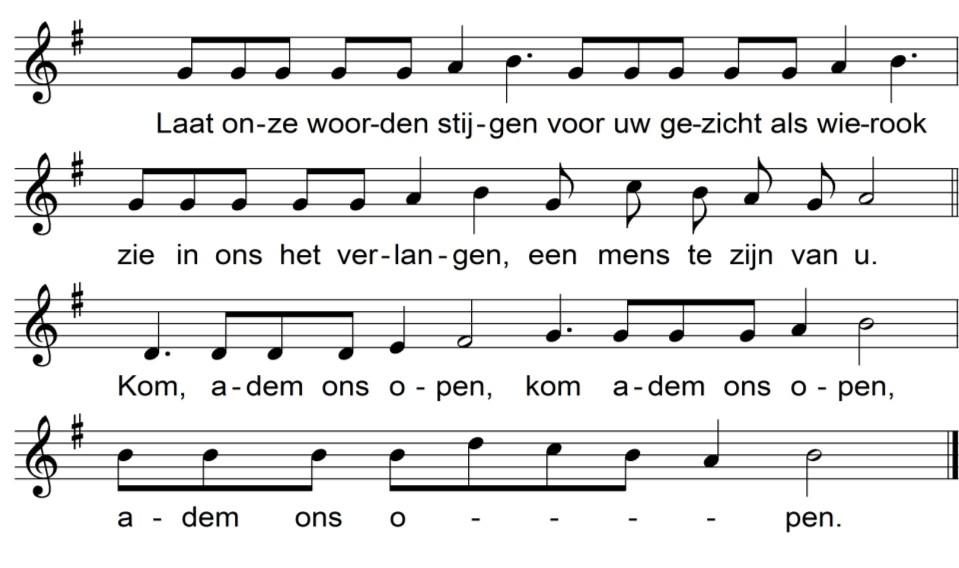 Omzien naar 2015: Verhoudingen tussen landen en mensen Lied vervolg Wij zullen naar zijn land geleid doorleven tot in eeuwigheid en zingen bij zijn wederkeer een nieuw gezang voor God de Heer.