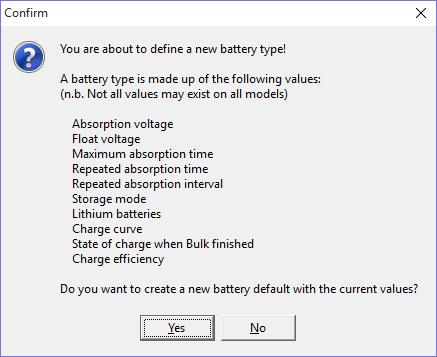 Battery type First change