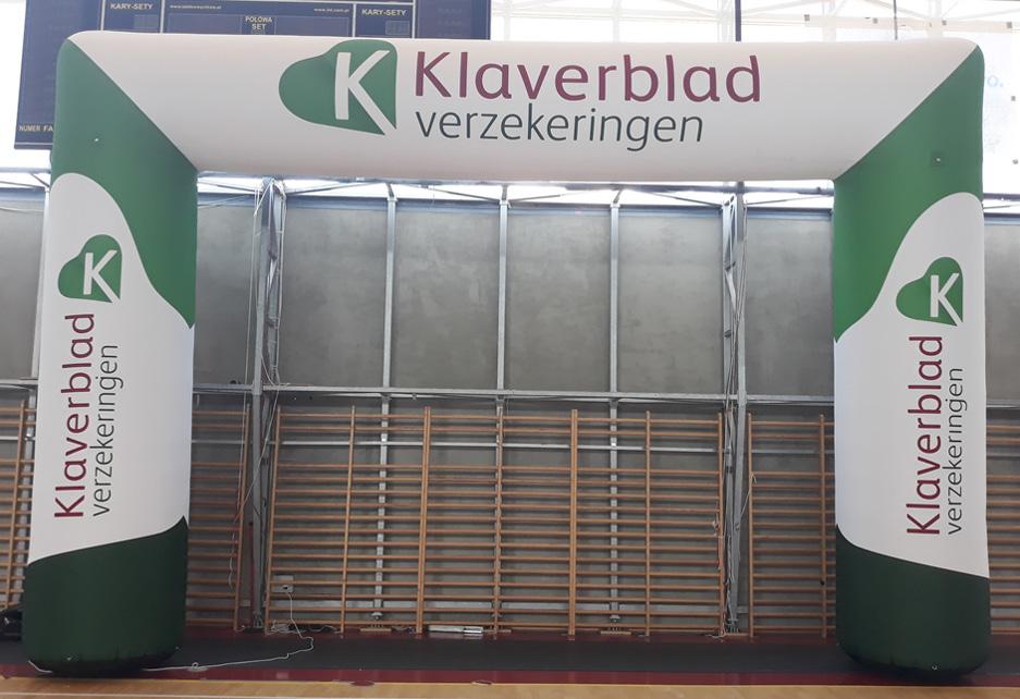 Dit is het originele logo van Klaverblad Verzekeringen.