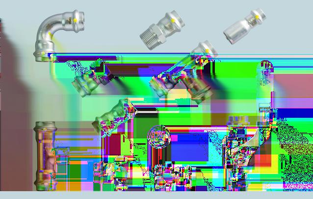 Productinformatie Afb. 1: Sanpress Inox G-persfittingen De systeemcomponenten zijn beschikbaar in de volgende afmetingen: d 15 / 18 / 22 / 28 / 35 / 42 / 54. 2.3.2 Buizen Er mogen uitsluitend 1.