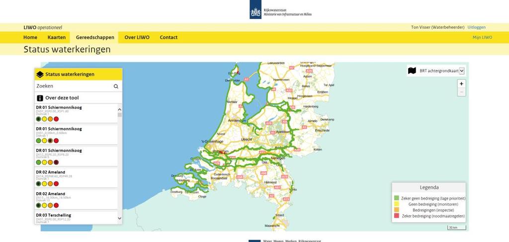 3 Gereedschappen Dit onderdeel is alleen beschikbaar indien men is ingelogd en is dus niet beschikbaar in het openbare gedeelte van de website.