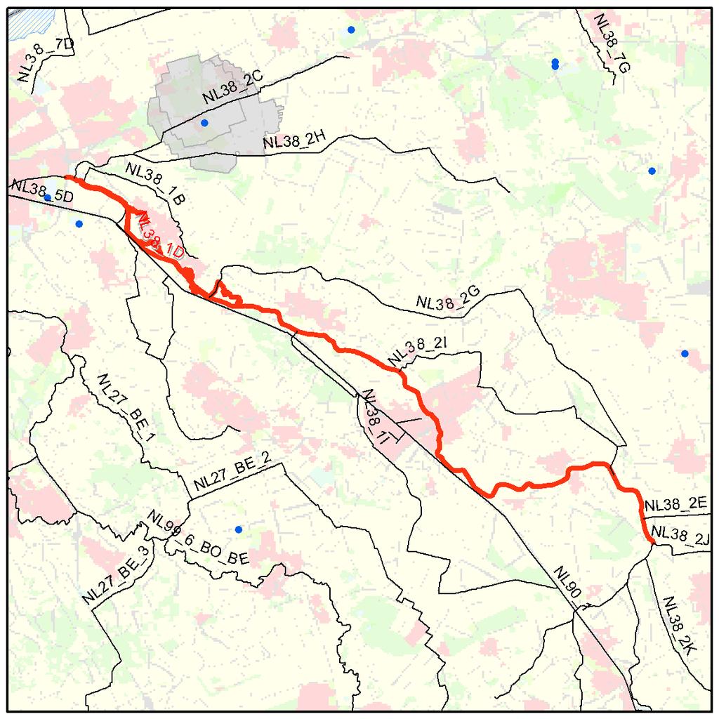 NL38_1D Basisgegevens Naam Code Status Type Stroomgebied Waterbeheergebied Provincie Gemeente Aa van Gemert tot Den Bosch NL38_1D Sterk veranderd R6 - Langzaam stromend riviertje op zand/klei Maas