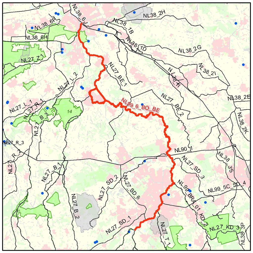 NL99_6_BO_BE Basisgegevens Naam Code Status Type Stroomgebied Waterbeheergebied Provincie Gemeente Midden- en Beneden Dommel NL99_6_BO_BE Sterk veranderd R6 - Langzaam stromend riviertje op zand/klei