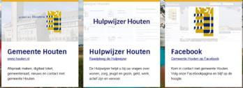 Bekendhheid 2.4 Website van de gemeente Houten Op de startpagina van www.houten.