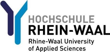 Hochschule Rhein-Waal Firmenname / Bedrijf: Hochschule Rhein-Waal Straße / Straat: Marie-Curie-Straße 1 PLZ-Ort / PC-Plaats: DE-47533 Kleve Tel.
