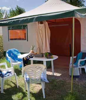 Bungalow (tent) 5 pers. 20 m² - 2 slp.
