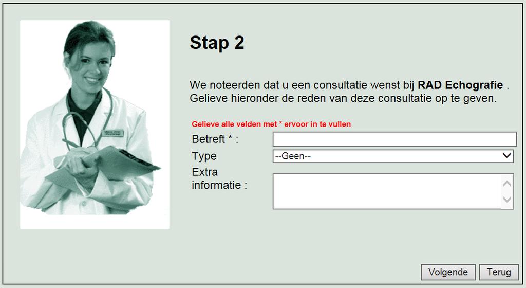 RAD Botdensitometrie Stap 2 wordt bij RAD Contrastonderzoek door het systeem