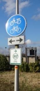 je de Ziedewijdsekade richting fietsknooppunt 92 (zie foto s).
