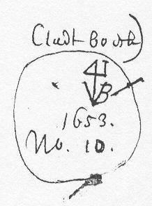 In de marge staat Cladtboeck) (afb. 1), en eronder binnen een getrokken cirkel Jacob van Biesens handmerk.