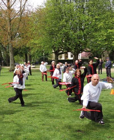 Wereld Tái Chi dag in het Kenaupark in Haarlem Op zaterdag 29 april werd voor de 18e keer de Wereld Tái Chi Dag gehouden (WTCQD).