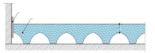 mager beton of egalisatiemassa) Egaliseren van de ruwe vloer met PS 20 lastverdeling: gipsplaat 9,5 mm contactgeluidisolatieplaat in minerale vezels F222 Vloeivloer op holle vloerelementen 30