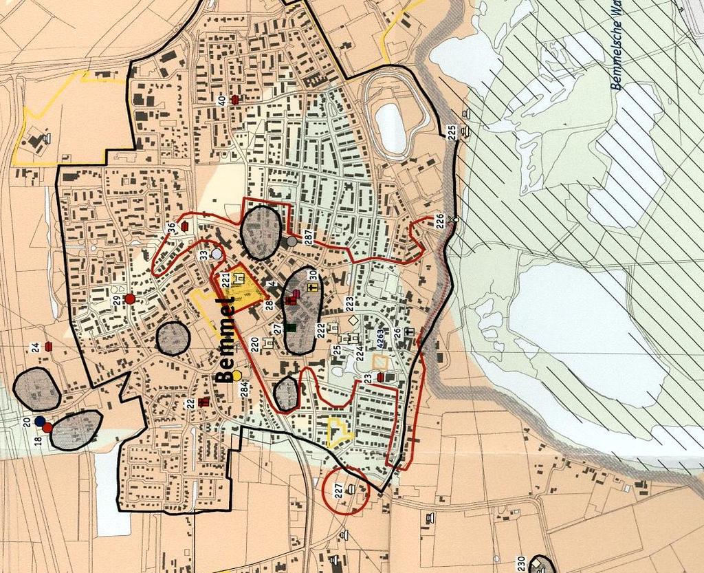 Bureauonderzoek Afb. 2.3: Uitsnede uit de archeologische beleidskaart van de gemeente Lingewaard (plangebied is groen omlijnd) 2.