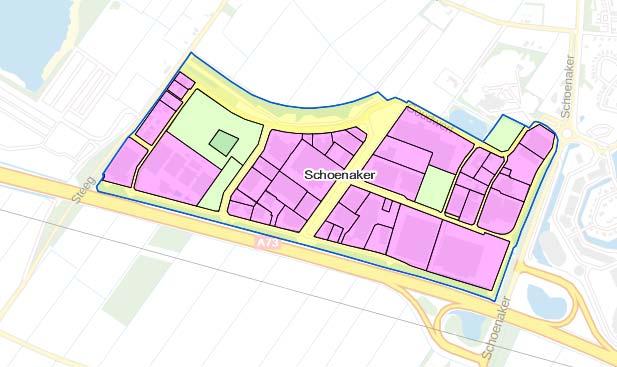 3.5 Beuningen Schoenaker 8,5 ha. uitgeefbaar conform RPW Op Schoenaker is het in theorie mogelijk om 3 kavels samen te voegen tot een totale omvang van 5,8 ha.