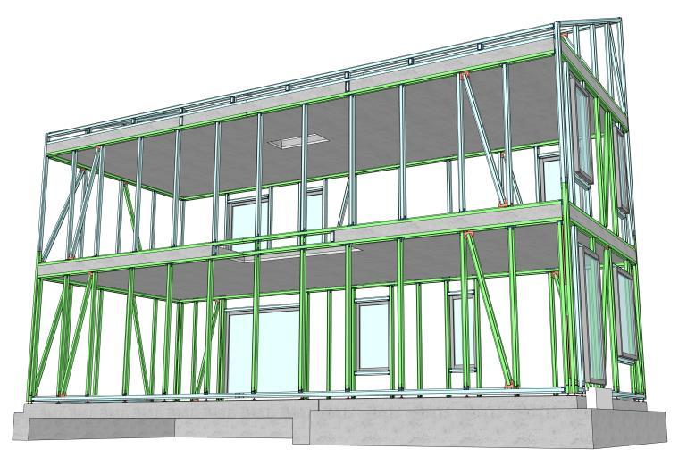 herbruikbaar Beton = downcycling Beton bevuild stalen profielen