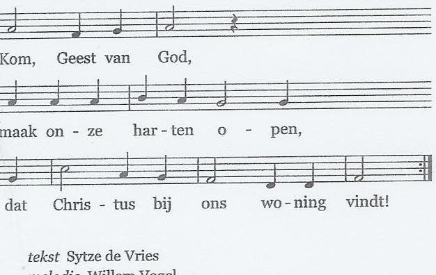 Melodie: Willem Vogel Wij geven onze gaven. Een korte toelichting voor de collecte voor de lopende projecten van Kerk in Aktie in Pakistan (rondgang onder spel organist en instrumentalist).