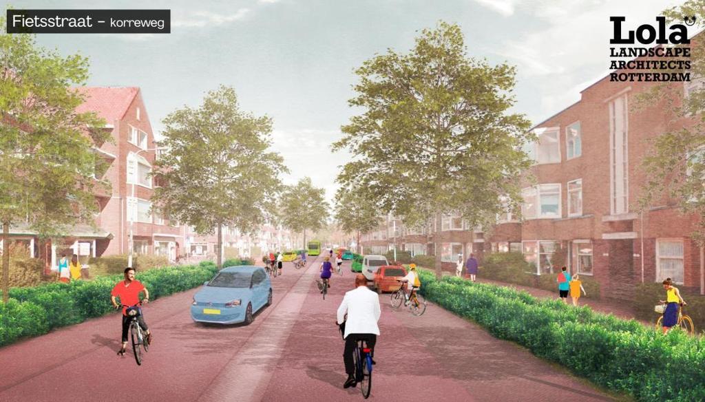 2.3 Ontwerpen fietsvriendelijke Korreweg Voor dit deelproject waren vooraf geen vastgestelde varianten. We zijn gestart met een blanco vel.