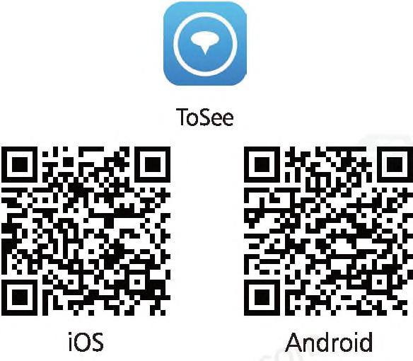 3. Stel uw video-deurbel in, in de Tosee APP Stap 1 Download de ToSee-app.