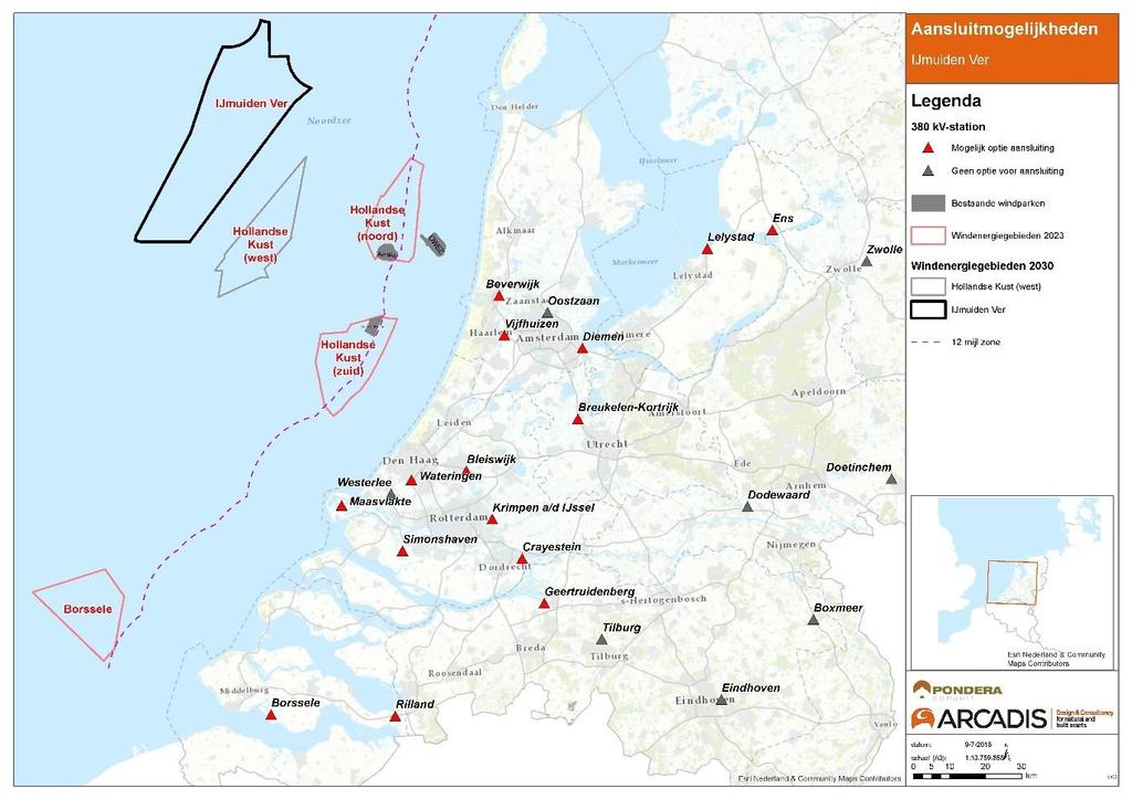 2.1.3 IJmuiden Ver (4 GW) Het windenergiegebied IJmuiden Ver heeft een capaciteit van 4 GW.