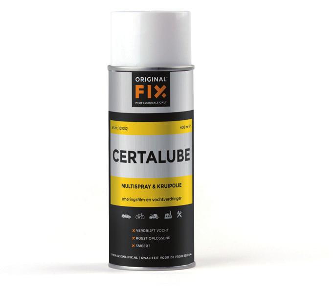 ORIGINALFIX CERTALUBE SPRAY De speciale anti-corrosie additieven zorgen voor optimale smeereigenschappen! Op alle soorten vastgeroeste bouten en moeren van verschillende materialen.