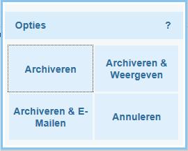 Archiveren: De patiëntenkaart wordt opgeslagen en wordt als een gekoppeld document opgeslagen in het medisch dossier van