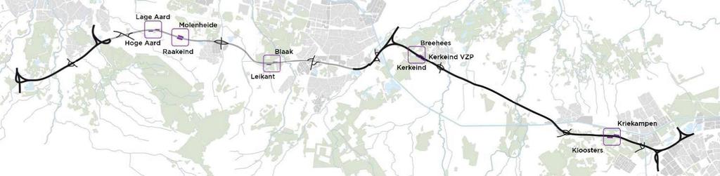 7 Uitwerking voor het traject 7.1 Het traject Breda - Eindhoven Op het traject Breda (knooppunt St. Annabosch) en Eindhoven zijn op dit moment zes rustplaatsen en vijf verzorgingsplaatsen aanwezig.