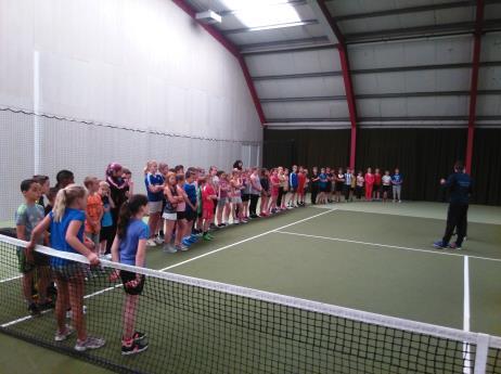 Groep 6a* Groep 6a* Groep 6a* Groep 6a* Groep 6a* Groep 6a* Groep 6a* Op donderdag 26 mei mochten wij bij het Racketcentrum Zeewolde deelnemen aan een tennisclinic.