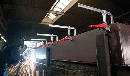 Snelspanklemmen Snelspanklem GH Extra krachtreserve door verbeterd railprofiel voor een gelijkmatige opbouw