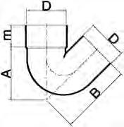 45 +/-20 Sifonbocht mof/spie Diam.
