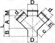 230 640 145 145 20034938 500x500 750 250 735 200 200 Verloop T-stukken 45 manchetverbinding 3 moffen Artikelnr: D x d A B C M m 20023094 125x110 146 26 149 64 61 20023090 125x125 153 35 156 62 62