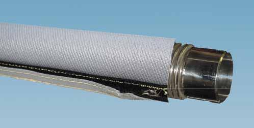 Hiproblanket Wrap L: Deken van geweven glasvezel, met dunne dubbelzijdige laag van siliconen rubber, hersluitbaar.