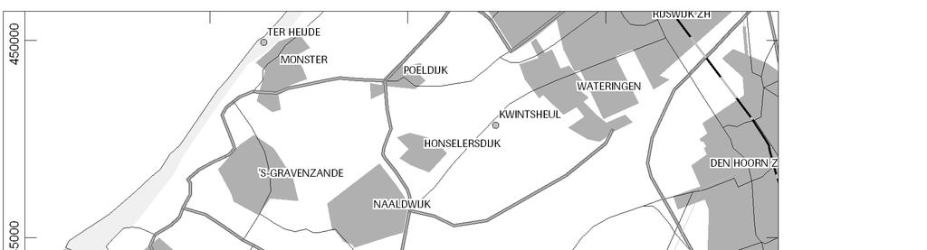2 Administratieve gegevens van het onderzoeksgebied Provincie: Zuid-Holland Gemeente: Westland Plaats: Maasdijk Toponiem: Honderdland Fase 2a Kadastrale