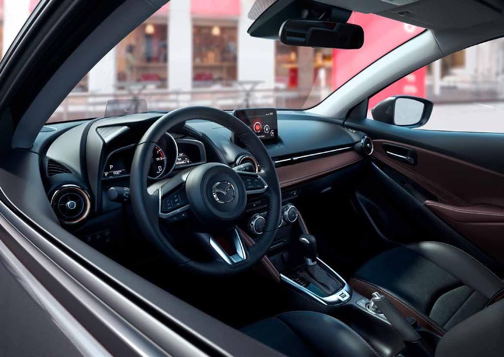 Afgebeeld is de Mazda2 in GT-Luxury-uitvoering.