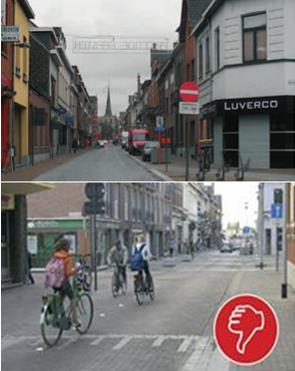 Molenstraat Gemeenteplein Op en rond het Gemeenteplein is een uitbreiding en opwaardering van de fietsstallingen nodig. We hebben onderweg enkele goede voorbeelden gezien.