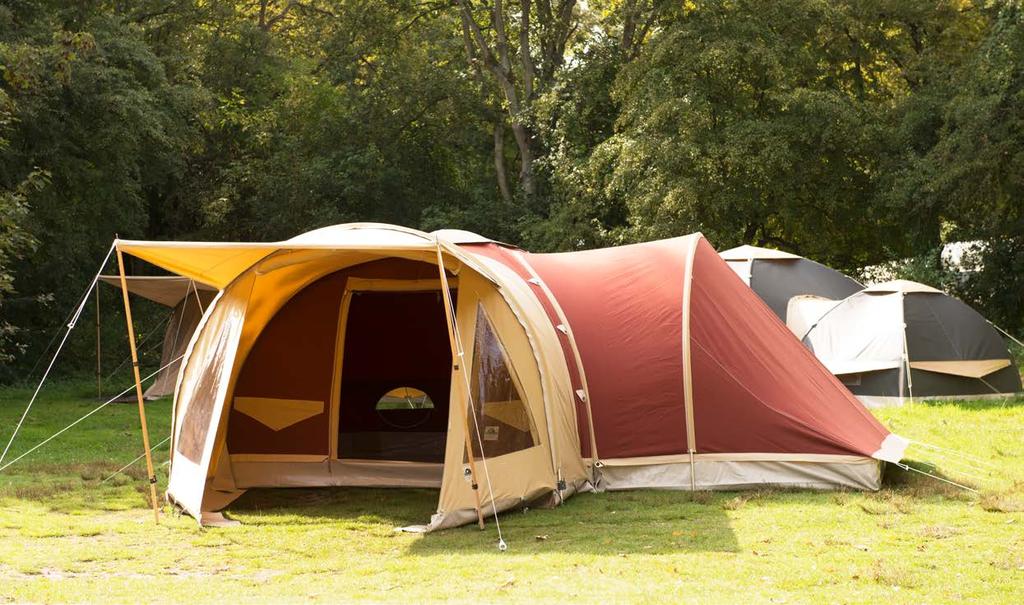 Aanpassing bij aanschaf Een koppeltent vereist een aanpassing in de basistent die achteraf niet mogelijk is.