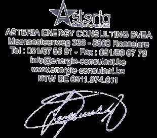 firma ASTERIA ENERGY CONSULTING KBO-nr.