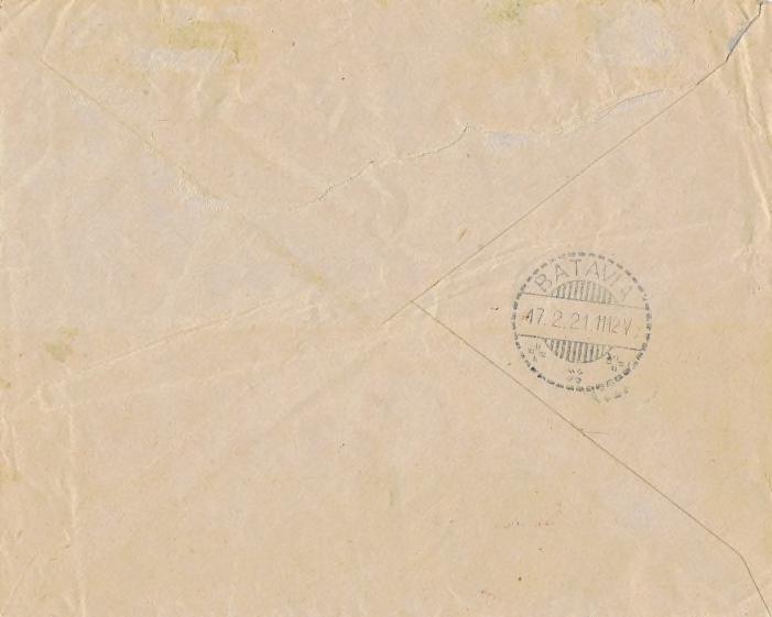 In januari 1921 werd een op korte termijn namelijk per 1 februari van datzelfde jaar ingaande portverhoging aangekondigd. Deze betrof o.a. voor een enkelvoudige brief een verhoging van 10 naar 12½ cent.