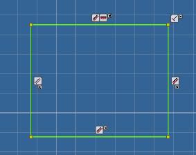 Opmerkingen: We wensen dat dit een vierkant is dus gaan we dit bematen. Snelle werkers gebruiken de sneltoets D. anderen kiezen boven voor Dimension.