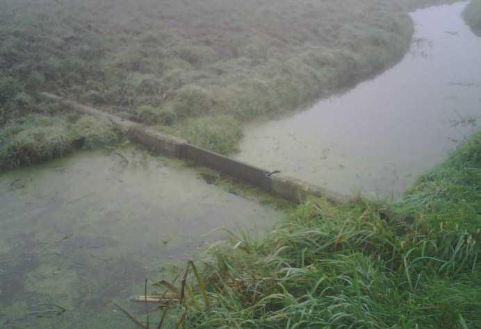 Nr: 2 De dam wordt vervangen door een gronddam en wordt 10 meter in noordelijk richting