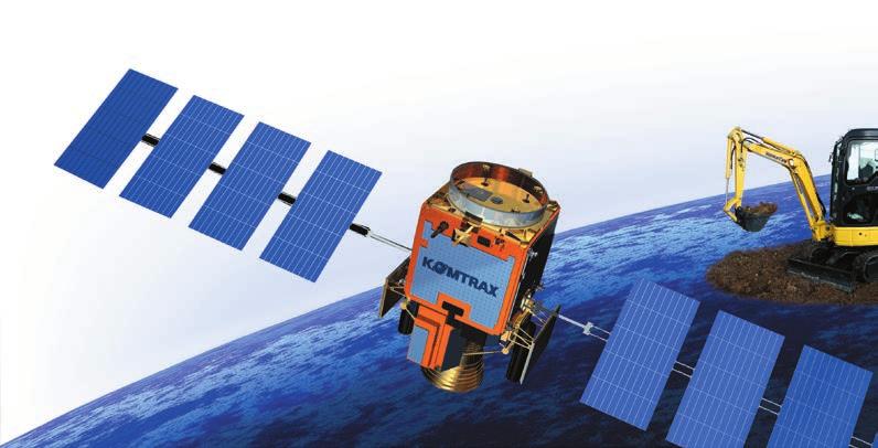 Komatsu satellietvolgsysteem KOMTRAX is een revolutionair volgsysteem voor machines,