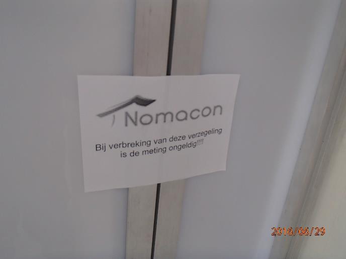 erzegeling vuile ruimte douchesluis NOMACON FL107