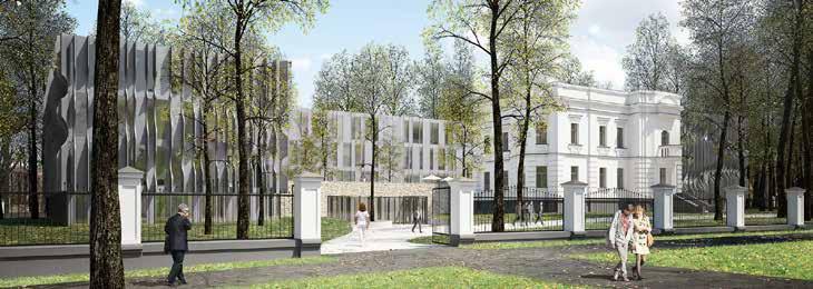 6.1 concept omvang doen het ziekenhuis namelijk uit zichzelf al een dominante rol opeisen. Het nieuwe ziekenhuis maakt deel uit van het stadspark. Het staat vrij in de groene ruimte.